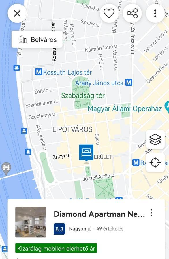 Diamond Apartman Near To Basilica Budapešť Exteriér fotografie